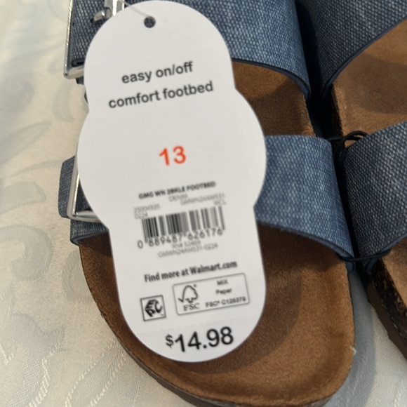 🌟3/$15🌟 Wonder Nations Slip on Sandals. Size 13 - Picture 6 of 7